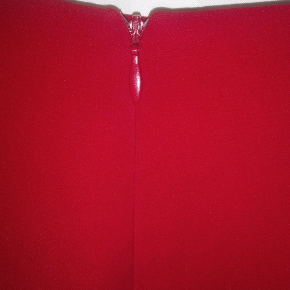 Rafael 16 Smart Red Pencil Straight Skirt Plus - Picture 4 of 6